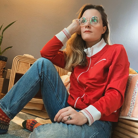 Vintage Jackets & Blazers - VTG Track Jacket 🧡Free BOGO
